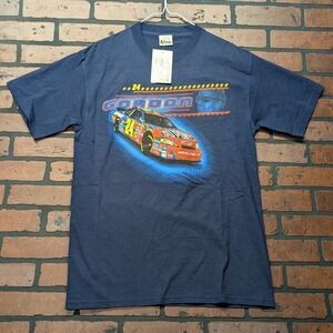 Chase Authentics Jeff Gordon 24 NASCAR Racing Tee Shirt Navy Blue Men's M‎ NWT
